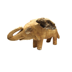 Słoń rzeźba z drewna tekowego 60x30cm